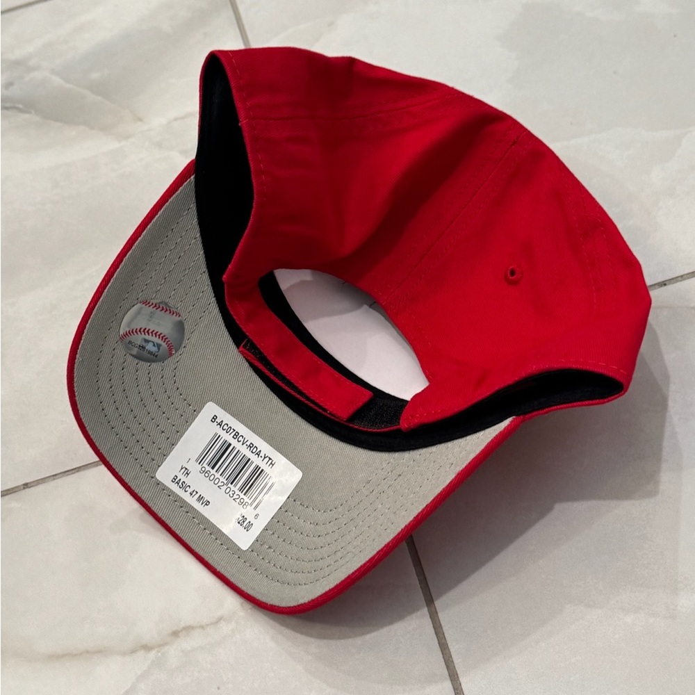 🔥 47 Brand Cincinnati Reds Kids/Youth Adjustable Velcro MVP Baseball Cap Hat NWT - Picture 4 of 4
